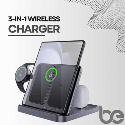 3-in-1 Wireless Charger Stand for Samsung & iPhone - BEIPHONE