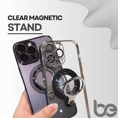 Clear Magnetic Stand iPhone Case - BEIPHONE
