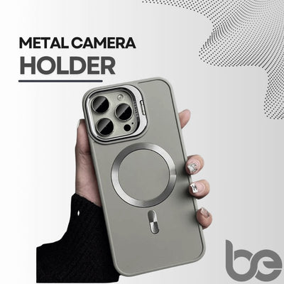 Metal Camera Holder Magnetic Phone Case for iPhone - BEIPHONE