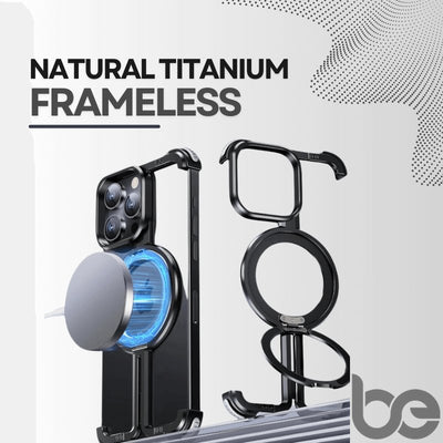 Natural Titanium Frameless Case for iPhone - BEIPHONE