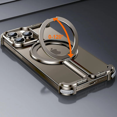 Natural Titanium Frameless Case for iPhone - Aluminum Cover - BEIPHONE