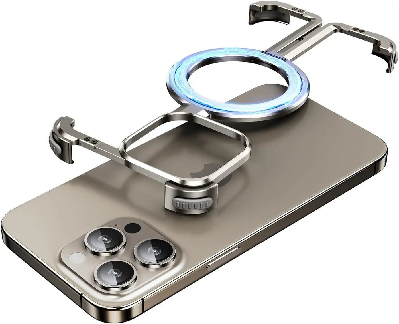 Natural Titanium Frameless Case for iPhone - Aluminum Cover - BEIPHONE