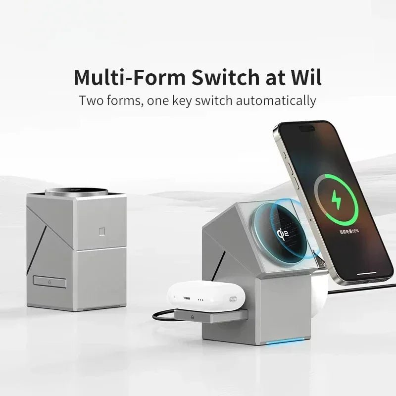 3 - in - 1 Qi2 Wireless Charger for iPhone, AirPods & iWatch - BEIPHONE