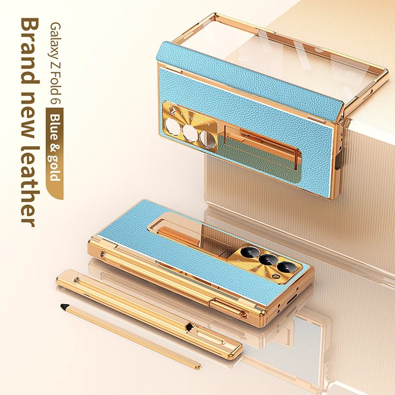 BEIPHONE™｜Leather Bracket Hinge Case for Galaxy Z Fold 6 - BEIPHONE