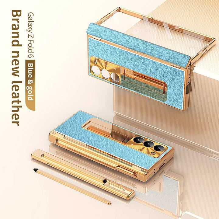 BEIPHONE™｜Leather Bracket Hinge Case for Galaxy Z Fold 6 - BEIPHONE