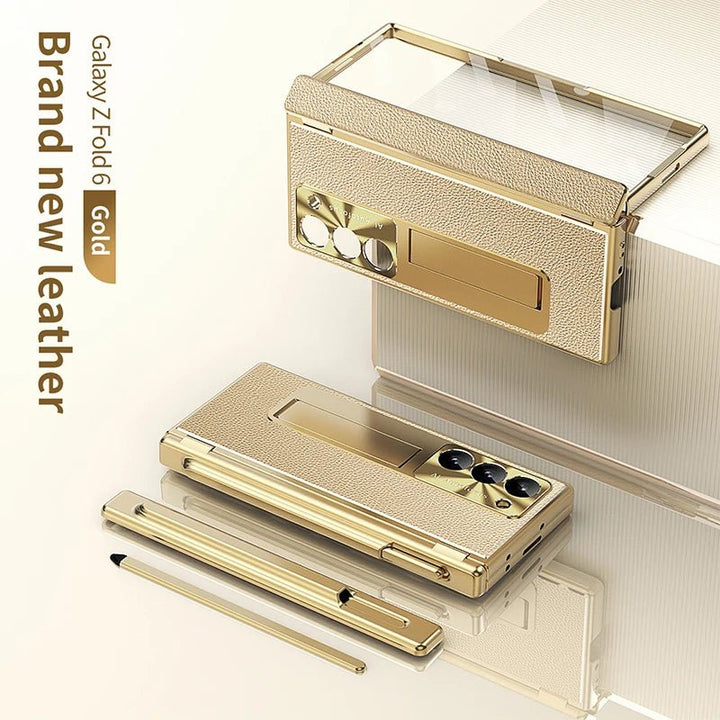BEIPHONE™｜Leather Bracket Hinge Case for Galaxy Z Fold 6 - BEIPHONE