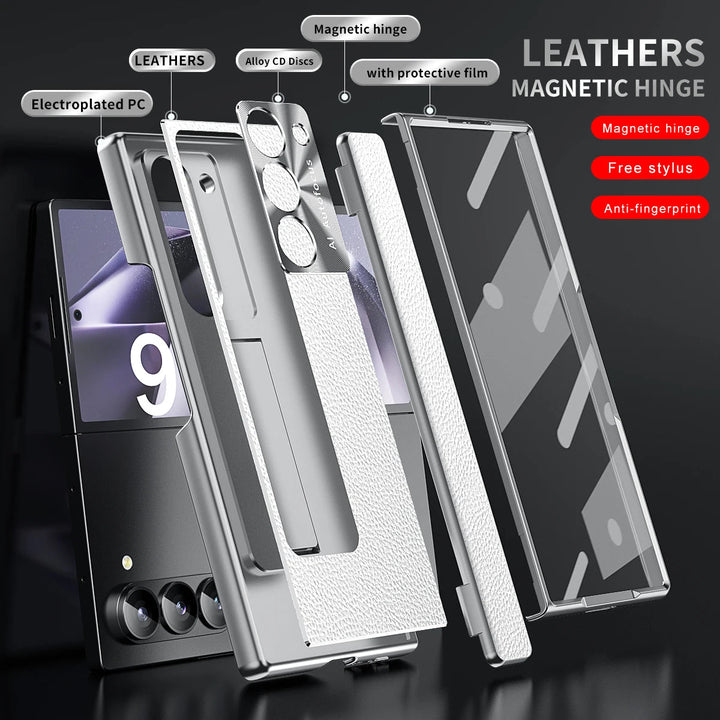 BEIPHONE™｜Leather Bracket Hinge Case for Galaxy Z Fold 6 - BEIPHONE