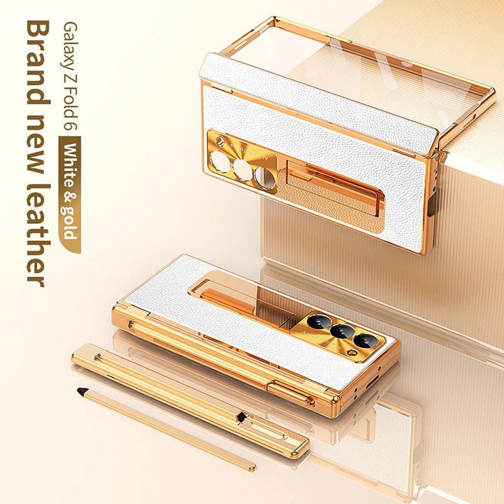 BEIPHONE™｜Leather Bracket Hinge Case for Galaxy Z Fold 6 - BEIPHONE