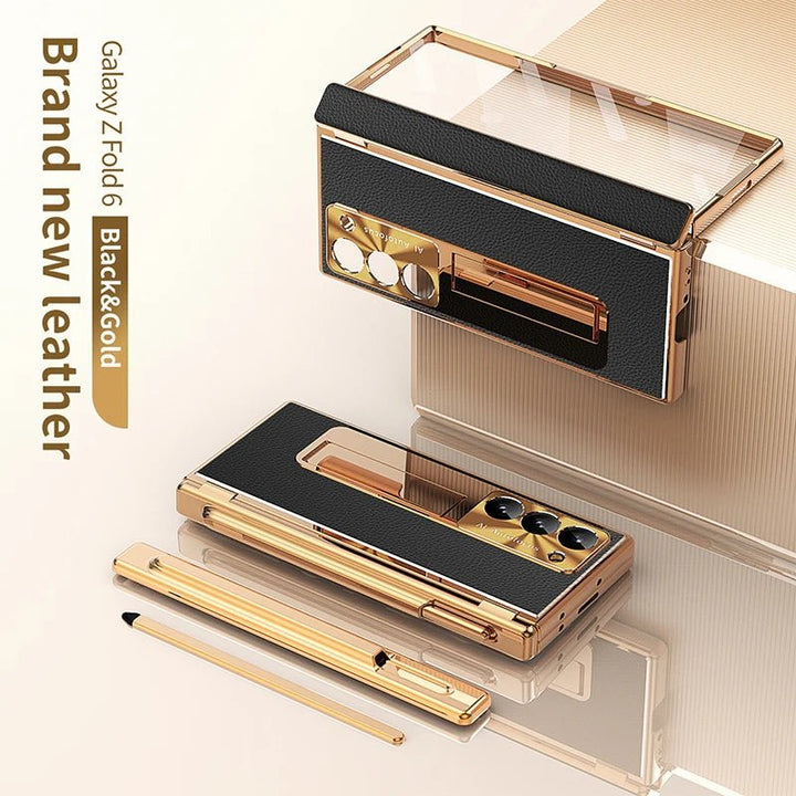 BEIPHONE™｜Leather Bracket Hinge Case for Galaxy Z Fold 6 - BEIPHONE