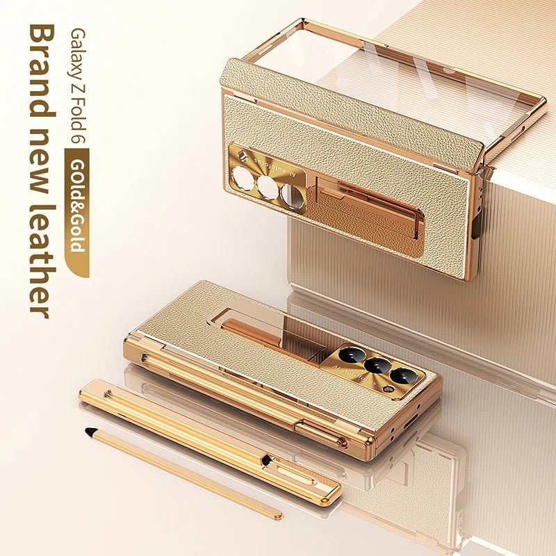 BEIPHONE™｜Leather Bracket Hinge Case for Galaxy Z Fold 6 - BEIPHONE