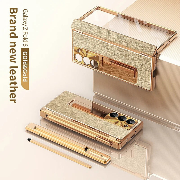 BEIPHONE™｜Leather Bracket Hinge Case for Galaxy Z Fold 6 - BEIPHONE